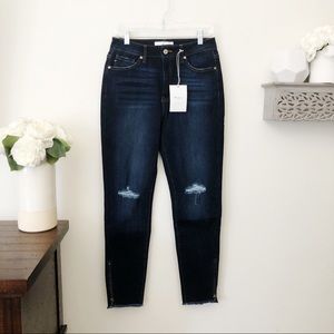 Kancan Los Angeles Dark wash high rise jeans size 11 new with tags